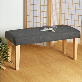 Ławka 103x41x47 cm ciemnoszara