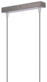 Biała lampa sufitowa ze szklanym kloszem 40x11 cm Hybryda – Candellux Lighting