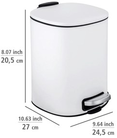 Kosz na śmieci ALASSIO, z pedałem i funkcją Easy-Close, 5 L, WENKO