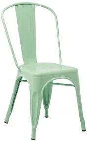 Zestaw 4 Krzeseł Do Jadalni Lix, Które Można Sztaplować Jasna Zieleń - Sklum