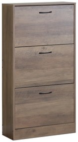 Szafka na buty z przegródkami G1016 ELM, drewno wiązowe
