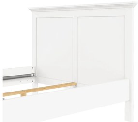 Białe łóżko dwuosobowe 140x200 cm Paris – Tvilum