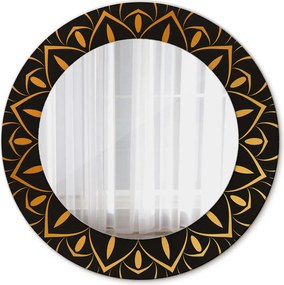 Lustro dekoracyjne okrągłe Złota mandala