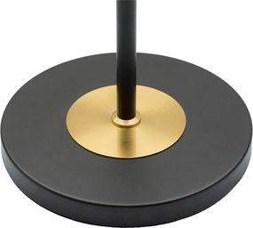 Lampa stojąca w czarno-złotym kolorze z tekstylnym kloszem (wysokość 153 cm) Levels – Mauro Ferretti