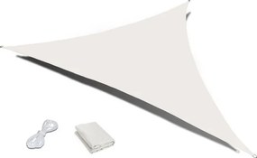 Trójkątny żagiel przeciwsłoneczny tarasowy 192B - 5x5x5 m, beżowy