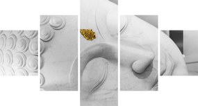 Obraz - Biały Budda (125x70 cm)