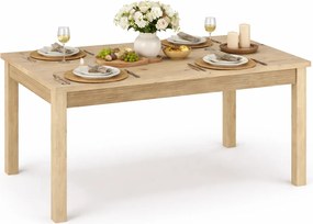 Prostokątny stół rozkładany ryflowany dąb artisan Z5-L01