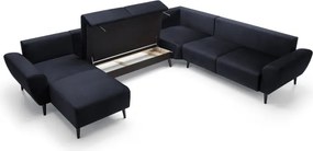 Narożnik BOSCO XL zestaw z elektryczną funkcją regulacji tkanina Monolith 79 Antracytowy WERSAL