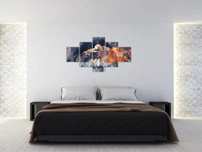 Obraz - Ilustracja domów publicznych (125x70 cm)