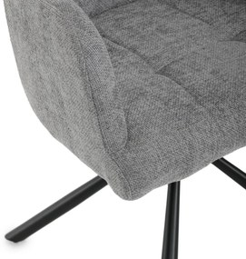 Zestaw krzeseł obiadowych z mechanizmem powrotnymDCH-T1122 GREY2, 2 szt.