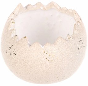 Ceramiczny pojemnik na kwiaty Muszla pozioma, 17 x13 x 9 cm