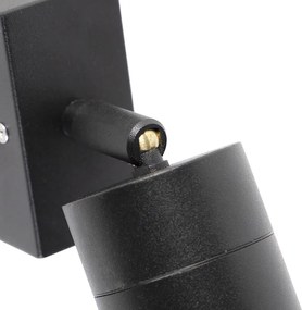 Lampa ścienna zewnętrzna czarna regulowana IP44 - Solo