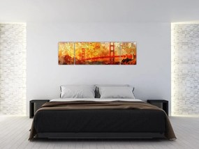 Obraz - Golden Gate, San Francisco, Kalifornia (170x50 cm)