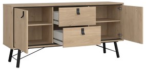 Komoda w dekorze dębu w naturalnym kolorze 150x72x40 cm Ry – Tvilum