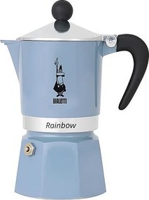 Włoska kawiarka 6 filiżanek Błękitny Tęczowy Bialetti - Radość i Kolory Tęczy
