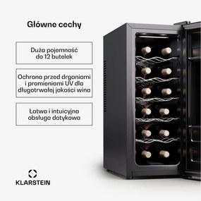 Klarstein Silent Vino 12 Uno Slim chłodziarka do wina