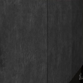 Łóżko TOWN 140x200 cm Czarny Z materacem