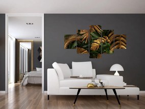 Obraz - Złote liście (125x70 cm)