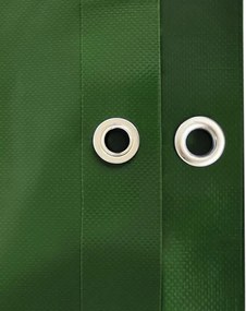 JAGO Plandeka 650 g/m2, oczka aluminiowe, zielona, 4 x 8 m