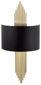 Czarny/w kolorze złota kinkiet Rayi – Opviq lights