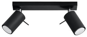 Halogenowy plafon LED czarny H6-W81