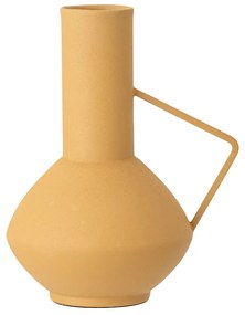 Żółty metalowy wazon Bloomingville Irine, wys. 21 cm