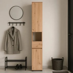 Szafa Słupek VENORNA 30 cm Dąb Artisan Do Przedpokoju Loft