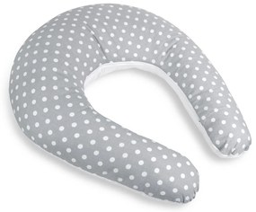 Poszewka na poduszkę do karmienia Bellatex Polkadots szara, 180 cm