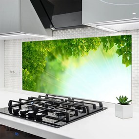 Panel Szklany Botaniczny Detal Liści