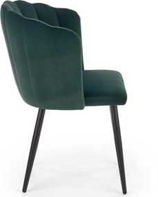 Krzesło na metalowych nogach w stylu glamour K386