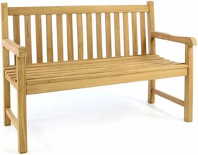 Ławka ogrodowa DIVERO - impregnowany tek - 130 cm