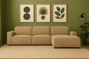 Narożnik modułowy Cursal A prawy – sofa narożna 284 x 166 cm, jasno brązowy Raven 34, nowoczesny design