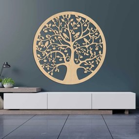 Drewniane Drzewo Życia z ptakami w okręgu | ARBOR