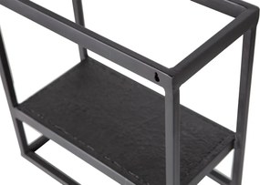 Metalowa półka CASTO 40x40 cm, czarna