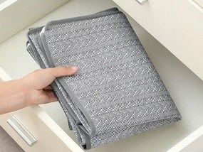 PrzytulneMieszkanie.pl PrzytulneMieszkanie.pl Tekstylne pudełko na pościel pod łóżko EASY 90 L 80x47x25 cm, szare