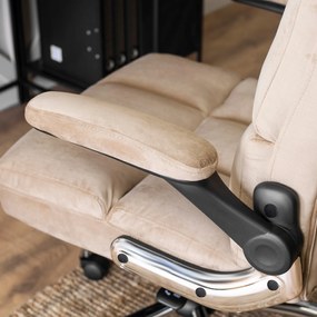 Pikowane krzesło biurowe z weluru London