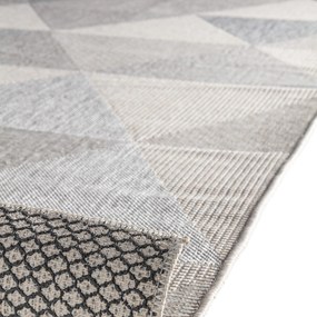 Dywan zewnętrzny Finn Trójkąty jasny szary 200 cm x 280 cm