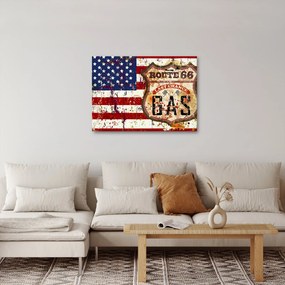 Obraz - Vintage flaga (70x50 cm)