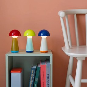 Żółto-jasnoniebieska lampa stołowa LED ze ściemniaczem (wysokość 18 cm) Bobbi – Remember
