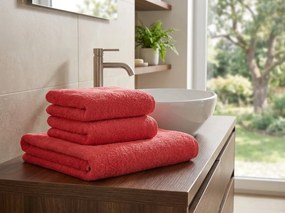 Ręcznik kąpielowy NORIELLE 70x140 cm czerwony, 100% bawełna