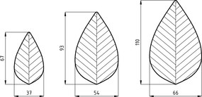 Drewniany stolik kawowy P2 liść duży 110 cm buk twardzielowy