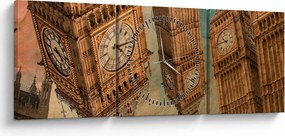 Obraz - Big Ben, Londyn (z zegarem) (90x30 cm)