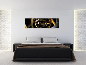 Obraz nowoczesnej abstrakcji (170x50 cm)