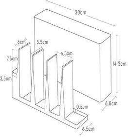 Metalowy stojak na przybory kuchenne Tower – YAMAZAKI