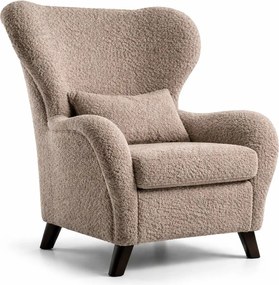 Brązowy fotel uszak Miuform Miuf