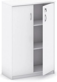 Szafa biurowa MIRELLI, 800 x 400 x 1200 mm, biały