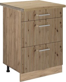 Szafka dolna do kuchni dąb rzemieślniczy 60x60x81.6 r-line