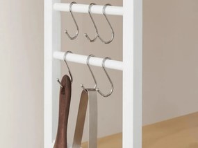 Regał kuchenny LORANO 167x80 cm, biały / dekor dąb