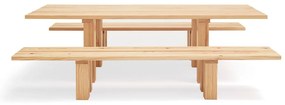 Stół z blatem z drewna sosnowego 100x260 cm Banda – Teulat
