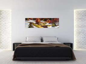 Obraz - Nadejście wiosny (170x50 cm)